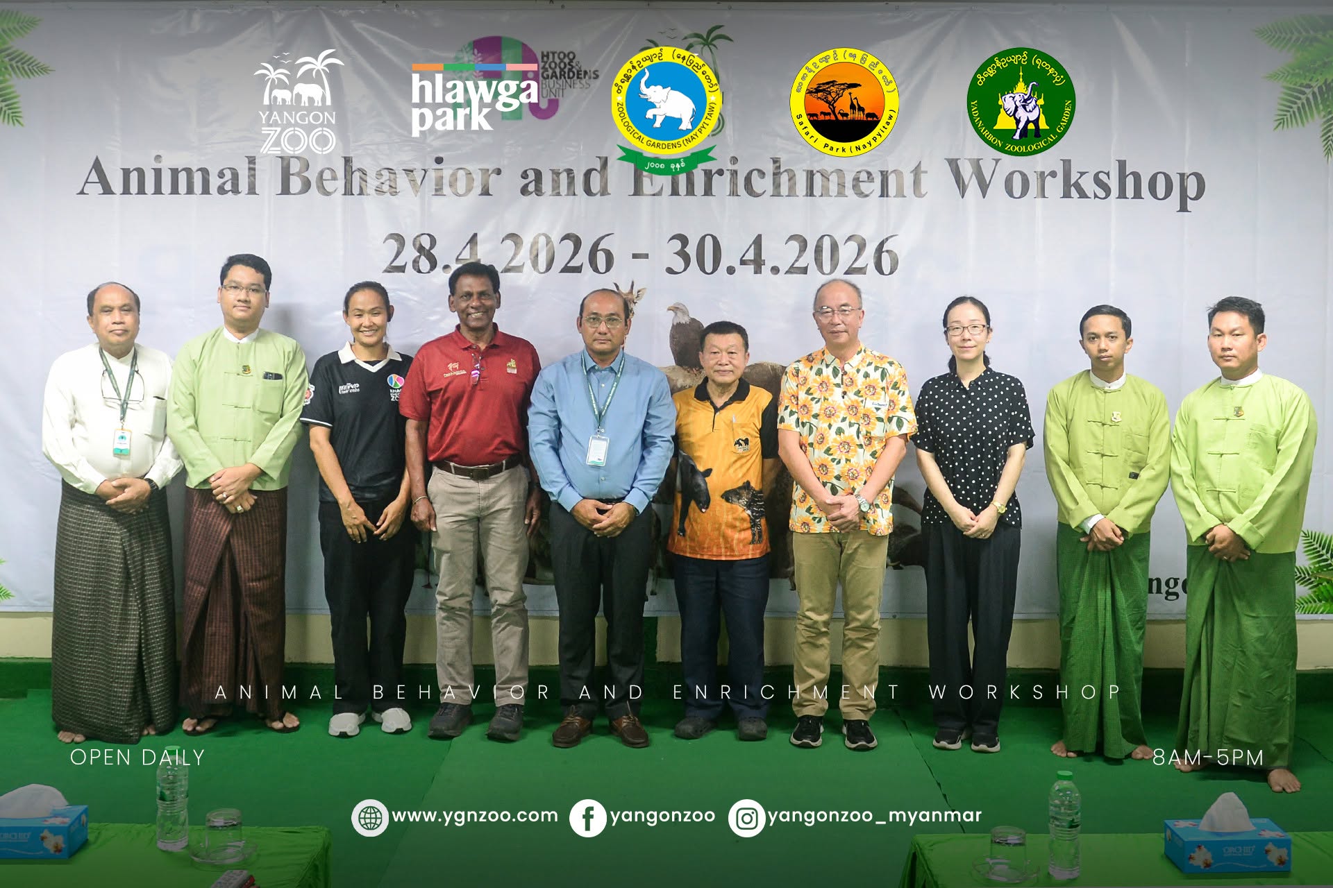 Organized by the HTOO Zoos & Gardens Business Unit, the 8th “Animal Behavior and Enrichment Workshop” is being held over three days